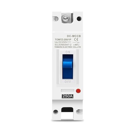 Disjoncteur à boîtier moulé 1P DC 250V 125A pour la protection des circuits de courant continu