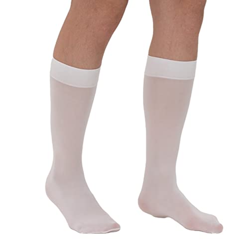 Image of Verdancy Women's 2 Packs Trouser Socks Knee Highs Jacquard Patterned 40D Ultra Stretchable Plus Size Semi Sheer Opaque