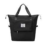 Large Capacity Folding Travel Bag Portable Lightweight Carry on Luggage Bag Waterproof Oxford Fabric...