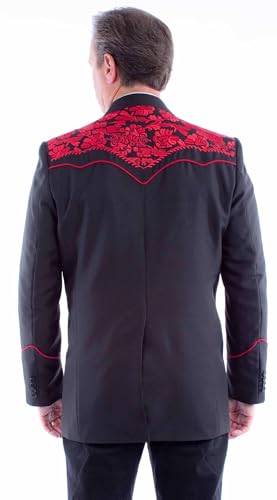 Scully Men's Gunfire Blazer - P-916-BLR 46 REG US Black2