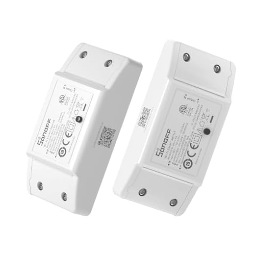 Interruttore intelligente SONOFF BASICR4 2PCS 2.4G WiFi DIY, 10A/2400W, modalità di controllo intelligente, protezione da surriscaldamento, può essere utilizzato con Alexa e Google Home