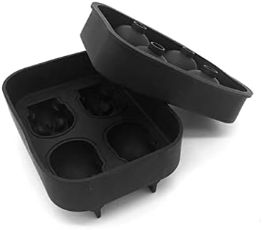 4 Cavities Fancy Skeleton Silicone Ice Cube Trays Whiskey Ice Ball Maker Ice Cube s Kitchen Tools