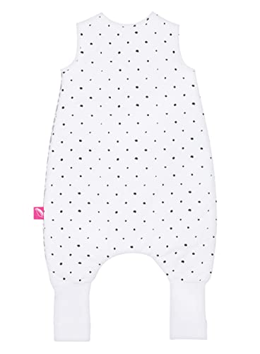 Motherhood Babyslaapzak van katoen met benen gevoerd door Motherhood - knuffelige babyslaapzak Öko Tex Standard TOG 2, maat: 1,5-2,5 jaar, vierkante abrikoos - Afbeelding 4