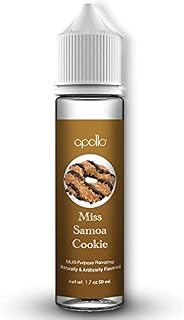 50ml Liquid Juice, Miss Samoa Cookie, Powered by Smoozie, Short Fill Bottles Ready for Use DIY, Make Your Own Juice