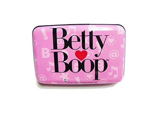 Midsouth Products Betty Boop Credit Card Case - Women's Unisex Adults Betty Boop Fans Classic Style - Pink Plastic Faux Leather Envelope Wallet2