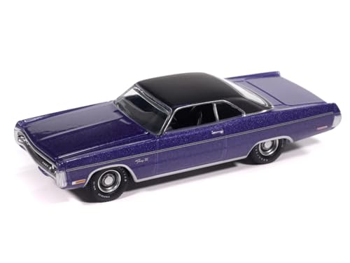 Modelo a escala 1/64 de 1971 Fury III color violeta miniatura 2