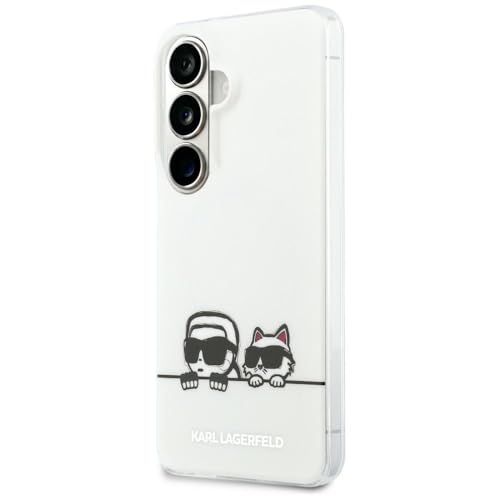 CG MOBILE Karl Lagerfeld IML Guck-Guck Karl & Choupette Coque compatible avec MagSafe pour Samsung Galaxy S26 Plus (Transparent)
