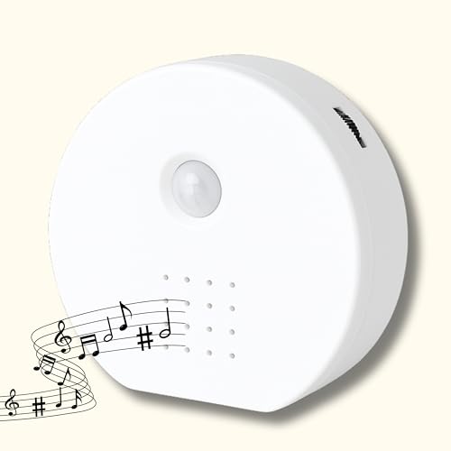 GREEN GUARDIA Vogelgezwitscher Soundbox Toilette I Bewegungsmelder Box mit 6 Sounds I Vogelgezwitscher Wellen Lagerfeuer Dschungel Regen und Fluss I Bewegungssensor & Timer