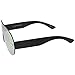 zeroUV Futuristic Rimless Frame Mono Lens Aviator Shield Sunglasses 71mm (Black/Magenta Mirror)