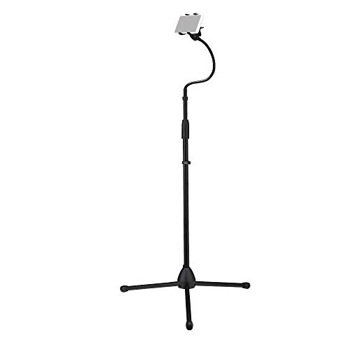 Cell Phone Stand Adjustable Height & Angle Phone Holder Flexible Long Arm Headboard Bedside Lazy Bracket Side Clamps Extend 4.3 Inch Suit for Live Broadcast, Online Class, Face Time