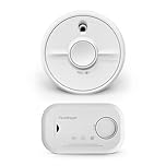 FireAngel Smoke & Carbon Monoxide Alarm Duo, SB1-R Battery Smoke Alarm for Home & FA6813 Portable Carbon Monoxide Detector, CO & Fire Monitor Set