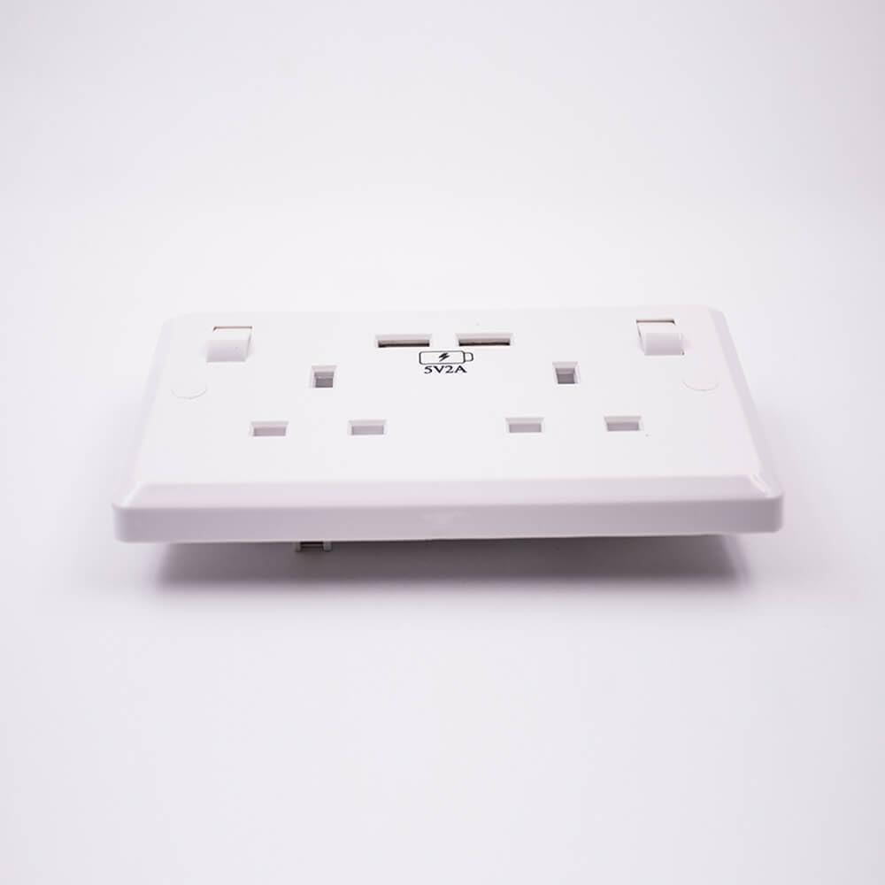 Dual USB Car Charger Socket 5V Socket Dual Port 2A Power Socket