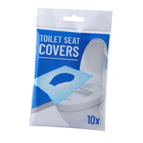 Gatuida Paquetes de 6 Fundas Desechables para Asiento de Inodoro de Pulpa de Madera Cojines Sanitarios Portátiles Solubles Agua por Paquete para Protección Higiénica Baños Públicos y