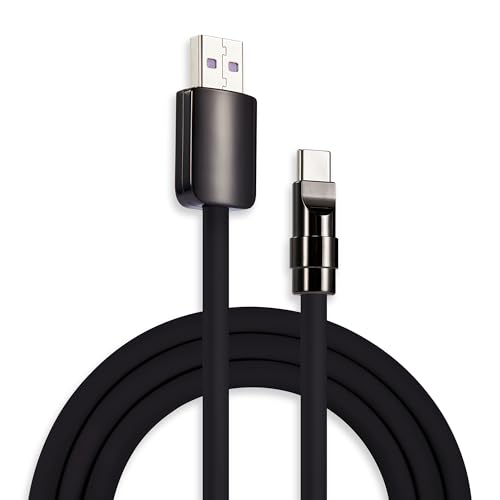 Image of chubbycable Black Chubby - Special Black Samurai Edition Silicone USB C Cable Durable 240W Fast Charging Cable Phones Tablets Power Bank Charger Cord, USB A to Type C, 9.8FT