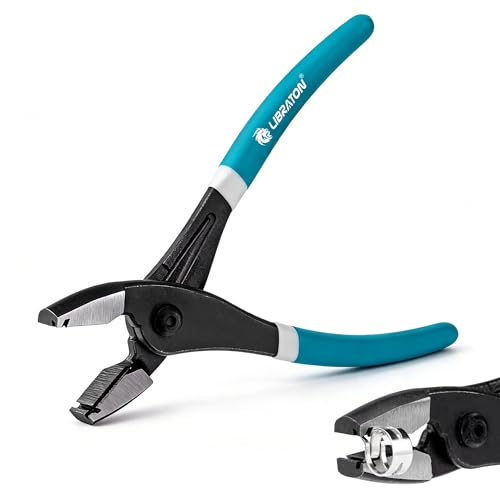 Libraton Multi-Directional Hose Clamp Pliers, Hose Clamp Removal Tool Automotive Repair Plier for Fuel Lines Brake Line, Radiator Coolant Hose Clamp Pliers, Flexible Spring Hose Clamp Tool