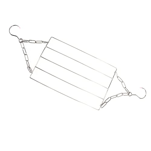 Rack de Secagem de Roupas, Rack de Secagem de Roupas Com Ajuste de Nível Aço Inoxidável Multifuncional Pendurado Prateado Rack de Secagem de Roupas Dobrável para Secar Roupas,