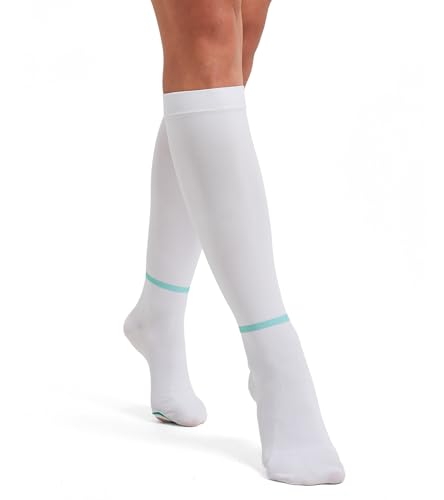 Image of Anti Embolism Medical Grade Knee High Compression Stockings, Plus Size 3XL Extra Wide Calf TED Hose Socks, for Post-Surgery Recovery, Swelling During Pregnancy, Home Care, Travel & Daily Walking