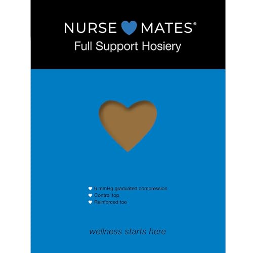 Image of Nurse Mates Full Support Pantyhose | 6 mmHg Graduated Compression | Light Support | Cool and Comfortable | 1 Pair
