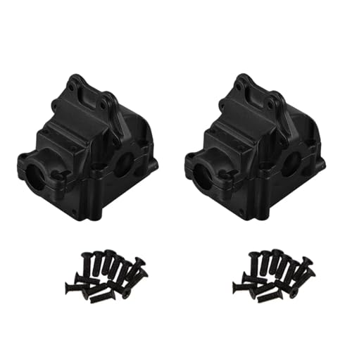 RC Piezas Coche Compatible con WLtoys 1/14 Piezas De Actualización para Coche RC, Caja De Cambios De Metal, Caja Diferencial 144001, 144002, 144010 Y 124007(Black)