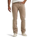Lee Men's Legendary Regular Straight Jean, Khaki, 33W x 30L