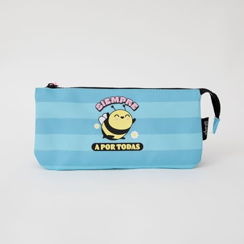 Mr. Wonderful - Estuche triple - Siempre a por todas - Estuche para Lápices - Estuche para el Cole