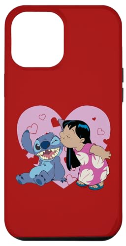 Coque iPhone 12 Pro Max Stitch Disney solide antichoc motif cœur