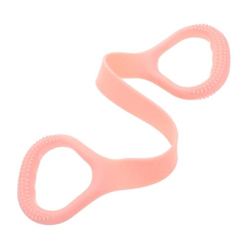 Abaodam Banda elástica de Fitness Entrenamiento de Cuerdas elásticas Bandas de Resistencia de Estiramiento portátil Correa de Estiramiento Bandas de Resistencia de Mano Gel de sílice Rosa