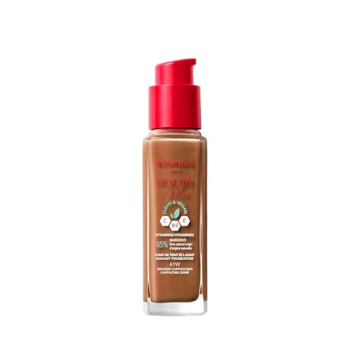 Bourjois Fondotinta Healthy Mix Clean, 61W Golden Cappuccino, 30 Ml - 2