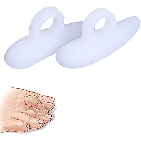 DOMG 2Pair/4Pcs Gel Hammer Toe Crest Pads - Right and Left Soft Silicone Hammertoe Support Crest Cushion - Corrector and Straightener for Overlapping, Curled, Curved, Claw Toe, Diabetes Toes Cover