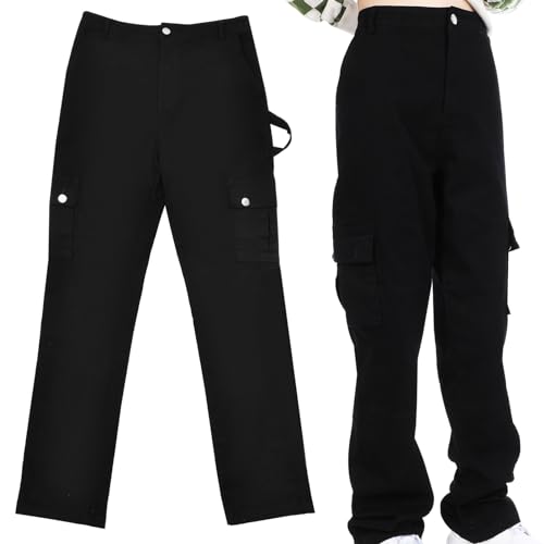 Pantalon cargo pour femmes et filles | Joggers d'entraînement cargo à taille haute confort