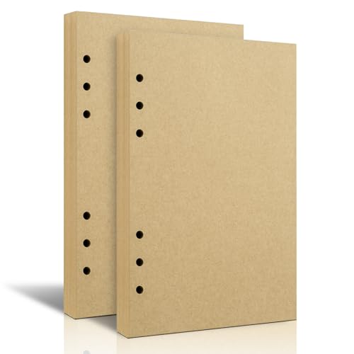 Recharge papier vierge A5 pour classeur 6 anneaux planificateur et journal intime