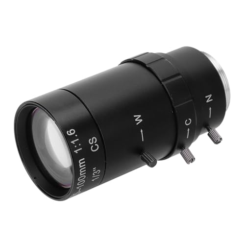 5?100mm Zoom CCTV Camera Lens, 1.3MP Security Camera Lens, CS Mount Camera Lens, Manual Aperture Replacement Lens, Aluminum Alloy CCTV Camera Lens