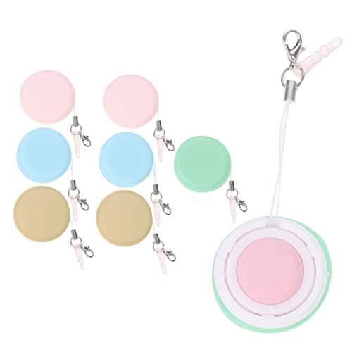 BESTYASH 8 piezas Toallitas Limpiadoras para Pantallas Móviles y Gafas con Diseño Macaron Portátil Paños Suaves para Limpiar Teléfonos Ordenadores y Dispositivos Electrónicos con Llavero