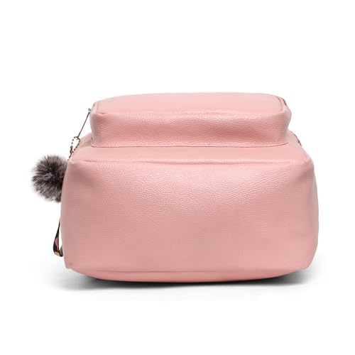 Image of Velouria Stylish Leather Backpack for Men & Women | Premium Small Bag with Front Pocket | Travel, Office & College Backpack | Trendy PU Leather Girls Bag
