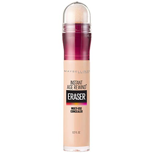 Maybelline Instant Age Rewind Eraser Dark Circles Treatment Concealer, Warm Light, 0.2 Fl Oz (1 Count), (Packaging May Vary)
