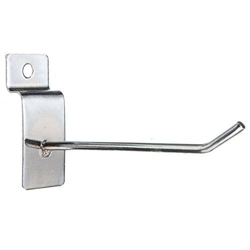 REFURBISHHOUSE 25 x Anzuelos Individuales de tableros de Clavijas de Suspension de Tienda 100 mm