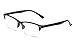 Newbee Fashion Half Frame Semi Rimless Frame Clear Lens Glasses Frame for Men & Women Stylish Design Light Weight