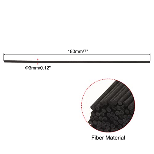 Palitos Difusores de Fibra 180x3mm Negro Pack 100 miniatura 2