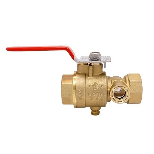 Full port brass test and drain valve image 1-1/4