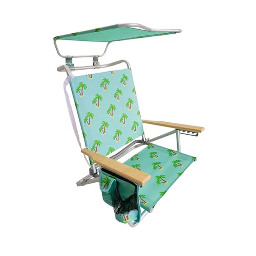 Bliss Hammocks Folding Beach Chair with Canopy and Backpack