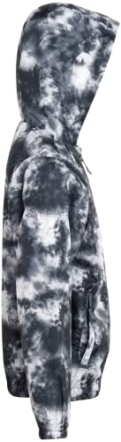 Ixtreme Boys’ Jacket – Packable Water Resistant Tie Dye Windbreaker Raincoat With Hood (4-18), Size 4, Black Tie Dye #TOP4