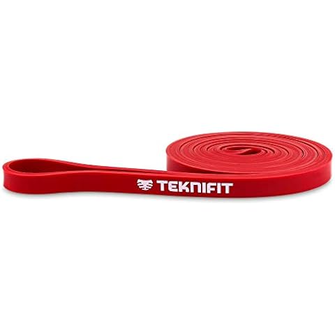 Teknifit Resistance Band - Single Pull Up Power Band - Full Body Workout and Home Fitness Solution - Inc FREE Exercise Guide Download Cover