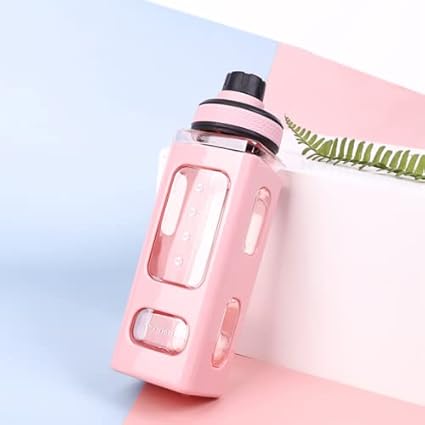 bosig Water Bottle Sport Plastic Portable Square Drinking Bottle for Girl or Boys Cute Juice Tea Water Cups 800ml ( Multi,800ml )