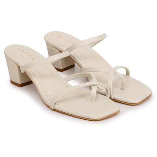 Image of TRASE Block Heel Sandals For Women - Heels For Women - Ladies Stylish Sandal - Heels Sandals For Girls - Comfortable Heels Footwear - Block Heels Sandals For Women