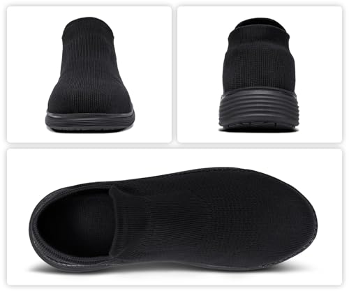 Image of LARNMERN Slip on Steel Toe Shoes for Men Women Composite Toe Shoes Slip on Sneakers Work Safety Shoes Comfortable Lightweight Construction Running Walking Tennis Shoes
