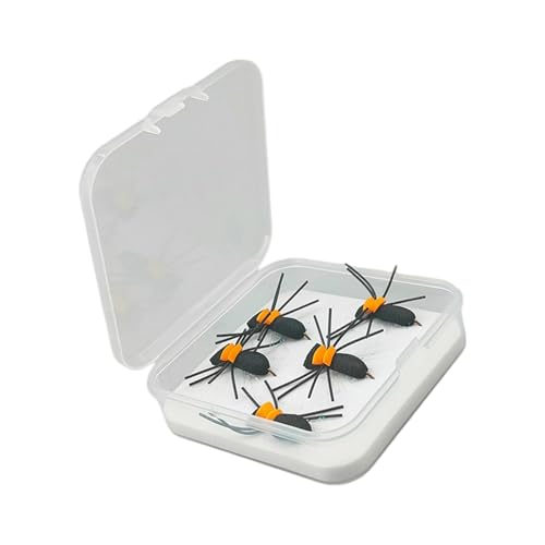 5pcs Realistic Imitation Artificial Fly Baits with Enhancing Attraction During Fishing Foam Spiders Dry Fly Fly Fishing Artifici