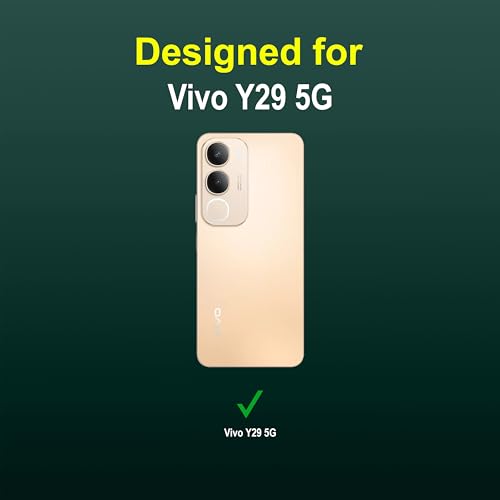 Image of amazon basics Back Case Cover for Vivo Y29 5G | Compatible for Vivo Y29 5G Back Cover | Liquid Silicon Magic with Camera Protection | Dark Green