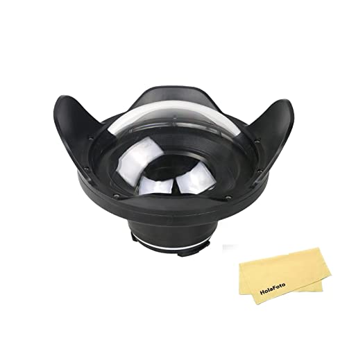 SeaFrogs WA005-F Optique Acrylique 6 Pouces Grand Angle Dôme Port [40M/130FT] Objectif Fisheye pour SeaFrogs Meikon Boîtier de caméra sous-Marine (Ø 90mm * L78mm)