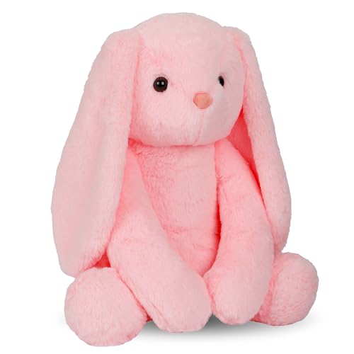 Mirada Cute Pink Bunny Soft Toy for Girls/Kids | Huggable Rabbit with Long Ears | Soft Stuffed Plush Animal | - 35cm