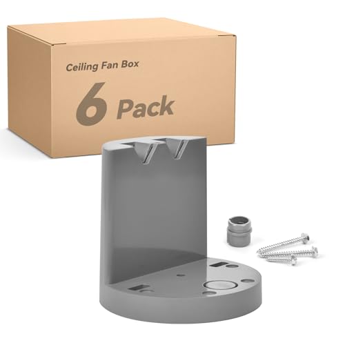 Ceiling Fan Box PVC 12 Cubic Inch UL Listed 6 Pack